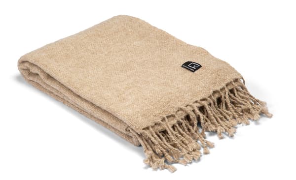 Kosta Linneväfveri Plaid Sjövallen, Beige