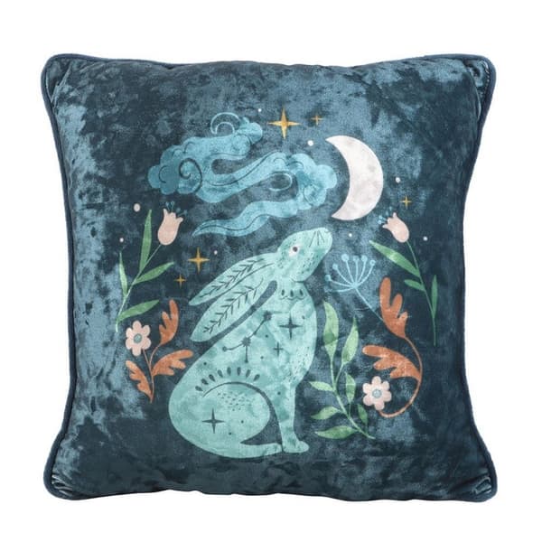Something Different Midnight Hare Square Kudde Blue One Size