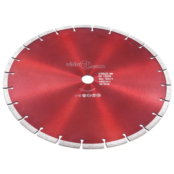 vidaXL Diamantklinga stål 350 mm