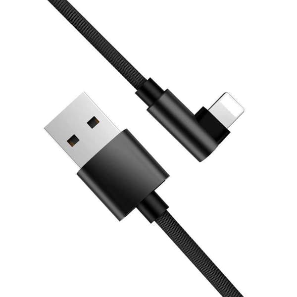 3m Slitstark Flätad Metallic Lightning Kabel Quick Charge 3.0