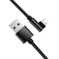 Miniatyrbild 3 av 11: 3m Slitstark Flätad Metallic Lightning Kabel Quick Charge 3.0