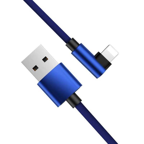 3m Slitstark Flätad Metallic Lightning Kabel Quick Charge 3.0