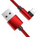 Miniatyrbild 1 av 11: 3m Slitstark Flätad Metallic Lightning Kabel Quick Charge 3.0