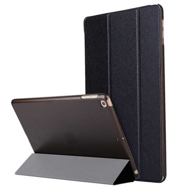 iPad 9.7 2017/2018 Stilfuld Trifold-taske Sort