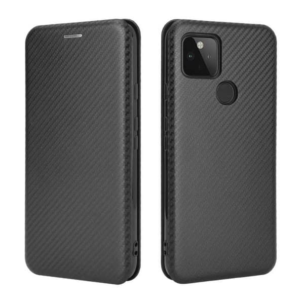 Google Pixel 4a 5G Flipfodral Kortfack CarbonDreams Svart