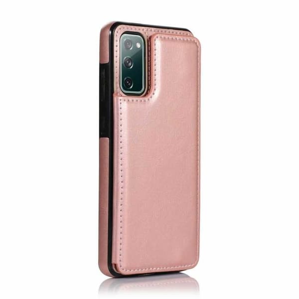Samsung S20 FE Iskunkestävä kotelo, 3-taskuinen Flippr Rose Gold