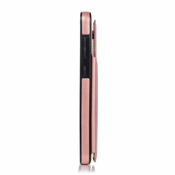Samsung A50 iskunkestävä kotelo, 3-taskuinen Flippr Rose Gold