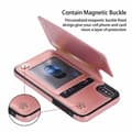 Miniatyrbillede 3 af 7: iPhone XS Max Stødsikker Cover Kortholder 3-SLOT Flippr Rose Gold