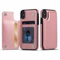 Miniatyrbillede 4 af 7: iPhone XS Max Stødsikker Cover Kortholder 3-SLOT Flippr Rose Gold