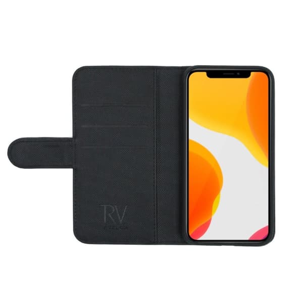 iPhone X/XS Plånboksfodral Magnet Rvelon - Svart