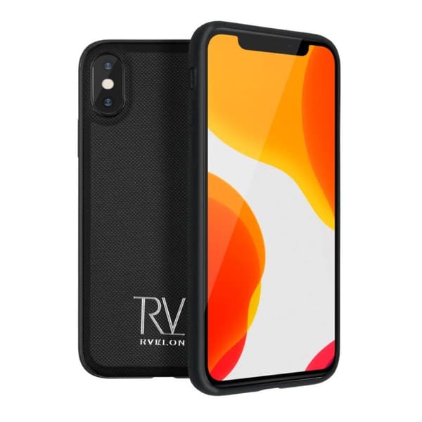 iPhone X/XS Plånboksfodral Magnet Rvelon - Svart