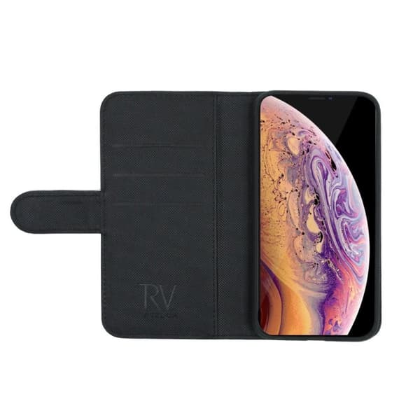 iPhone XS Max Plånboksfodral Magnet Rvelon - Svart