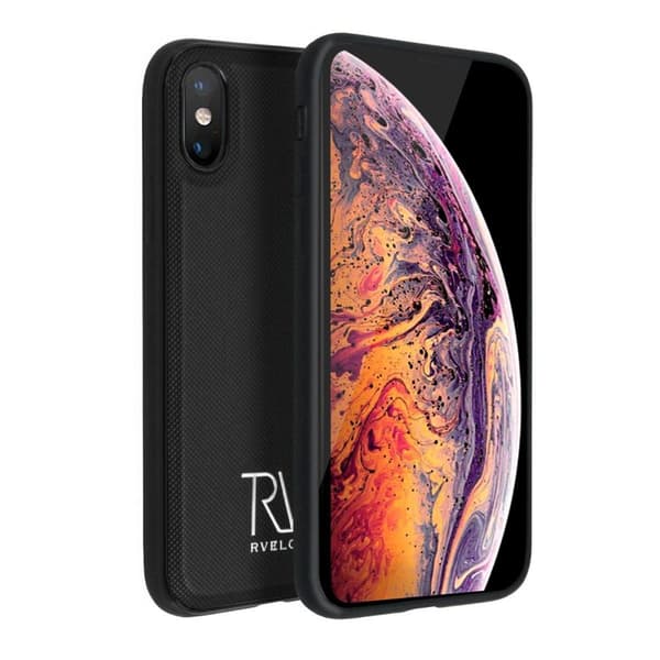 iPhone XS Max Plånboksfodral Magnet Rvelon - Svart