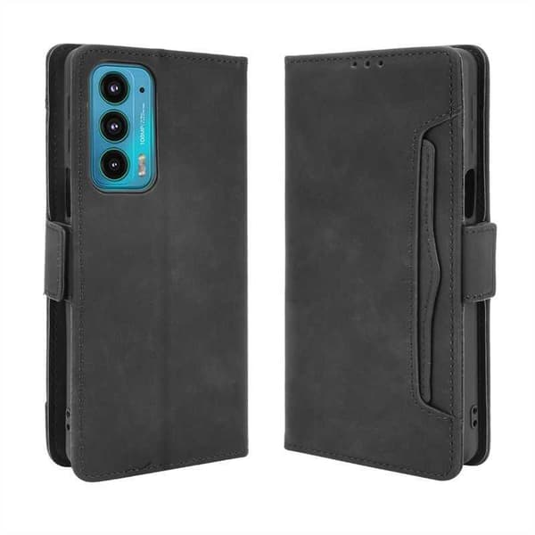 Motorola Edge 20 tegnebog etui PU læder 6-LOMMES Winston V3
