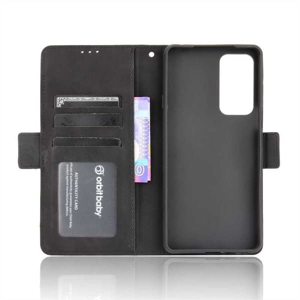 Motorola Edge 20 tegnebog etui PU læder 6-LOMMES Winston V3