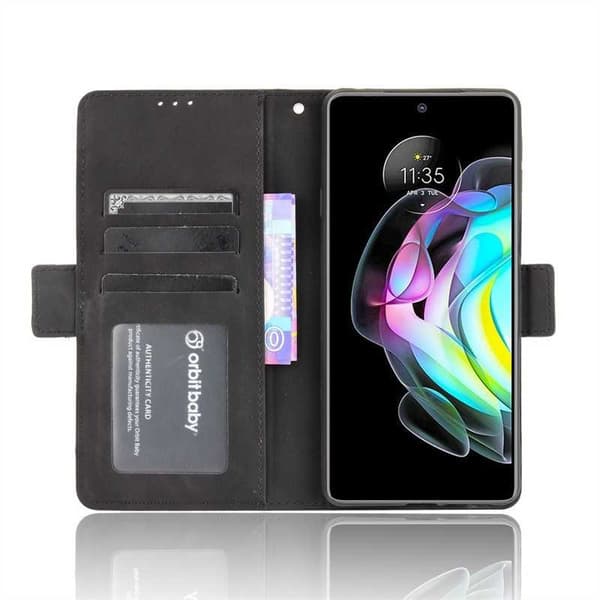 Motorola Edge 20 tegnebog etui PU læder 6-LOMMES Winston V3