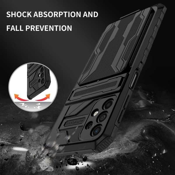 Samsung A32 5G stødsikkert cover Kickstand & kortrum ThinArmor V3