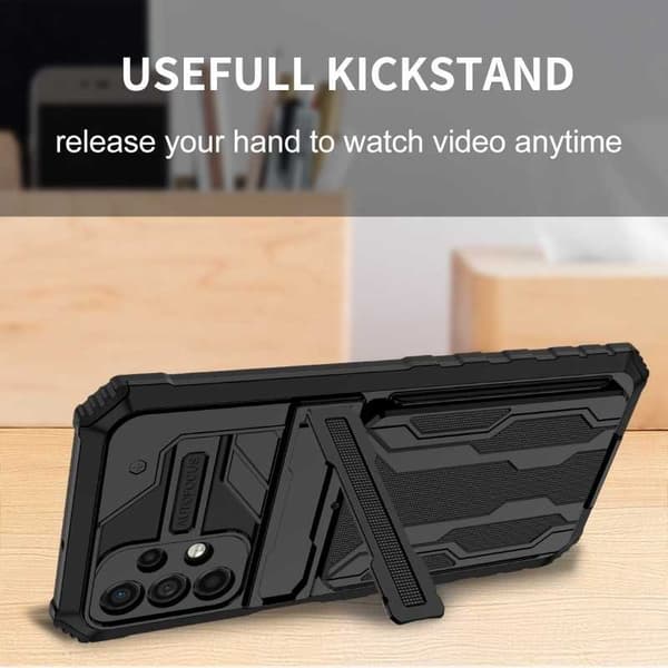 Samsung A32 5G stødsikkert cover Kickstand & kortrum ThinArmor V3