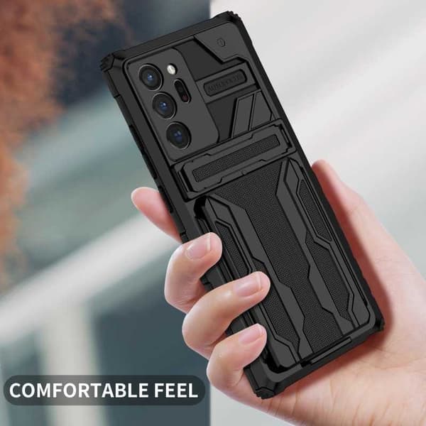 Samsung Note 20 Ultra Iskunkestävä Kansi Jalusta ja korttipaikka ThinArmor V3