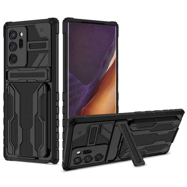 Samsung Note 20 Ultra Iskunkestävä Kansi Jalusta ja korttipaikka ThinArmor V3