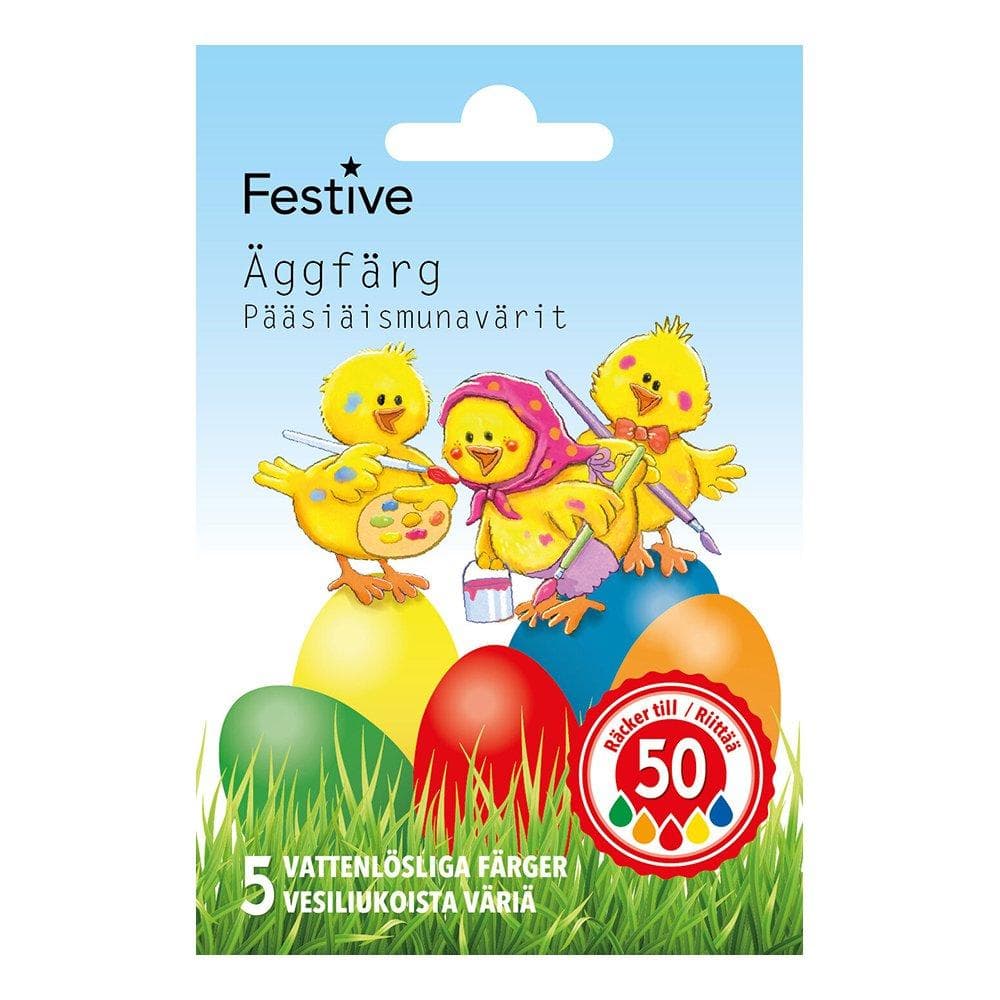 Äggfärg - 5 olika färger till ägg