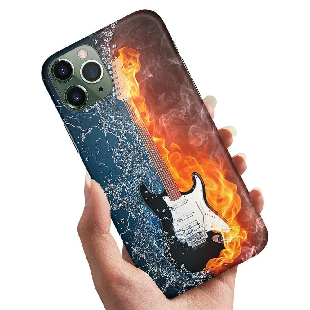 iPhone 12 Pro Max - Skal / Mobilskal Vatten & Eld Gitarr