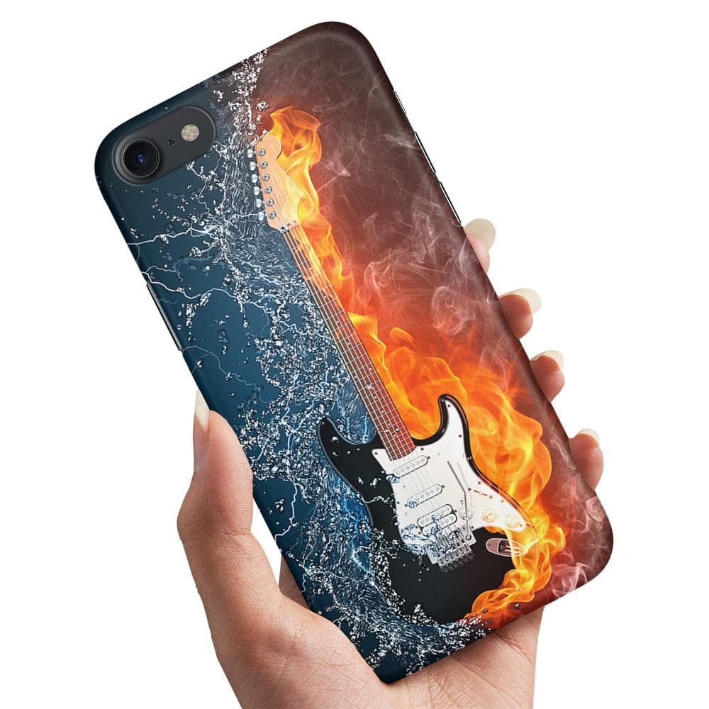 iPhone 8 - Skal / Mobilskal Vatten & Eld Gitarr