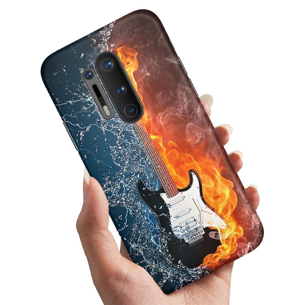 OnePlus 8 Pro - Skal / Mobilskal Vatten & Eld Gitarr