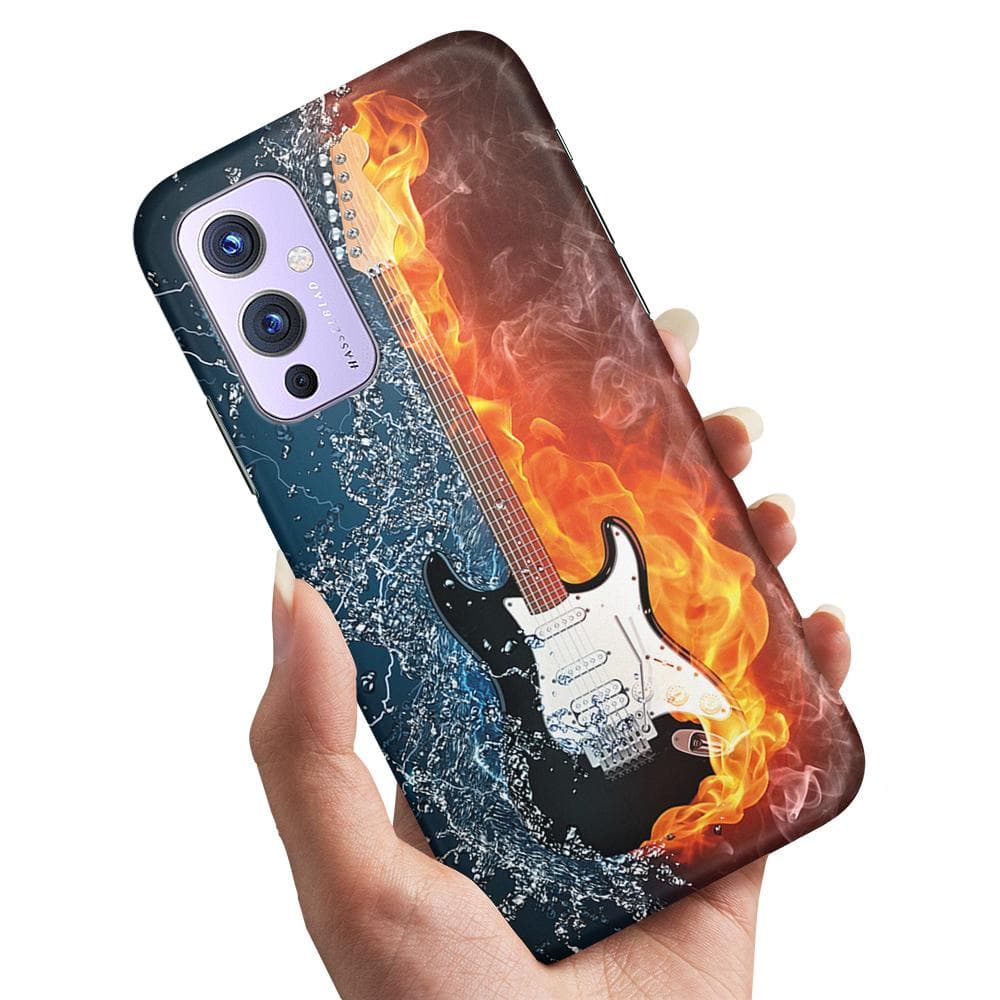 OnePlus 9 Pro - Skal / Mobilskal Vatten & Eld Gitarr