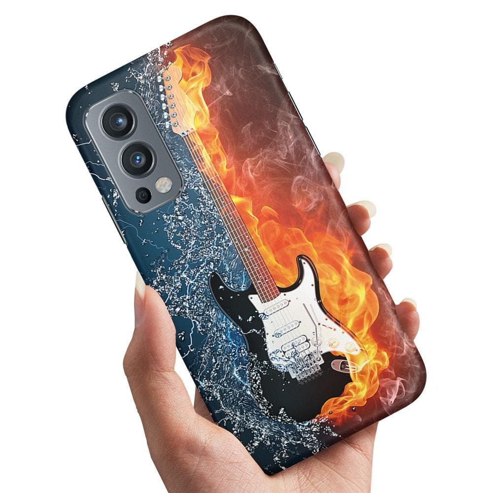 OnePlus Nord 2 5G - Skal / Mobilskal Vatten & Eld Gitarr