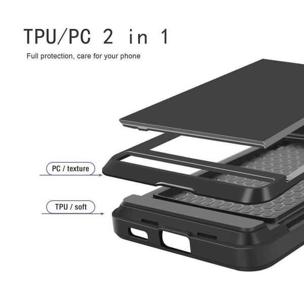 Samsung Galaxy S22 Plus stødsikkert cover med kortrum