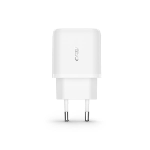 Tech-Protect 20W Väggladdare PD Inkl. USB-C - Lightning Kabel Vit