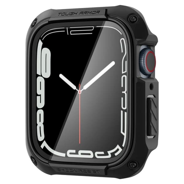 Spigen Apple Watch 7/8 45 mm Skal Tough Armor Svart