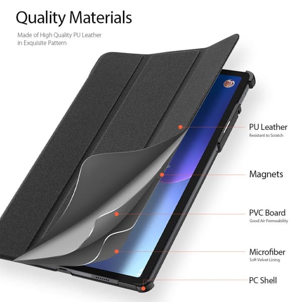 DUX DUCIS Lenovo Tab P11 Pro Gen 2 Fodral DOMO Tri-Fold Svart