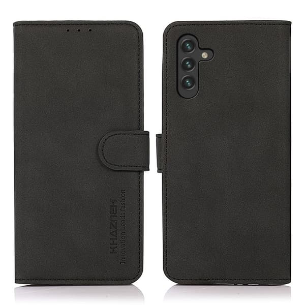 KHAZNEH Samsung Galaxy A04s / A13 5G Fodral Retro Läder Svart