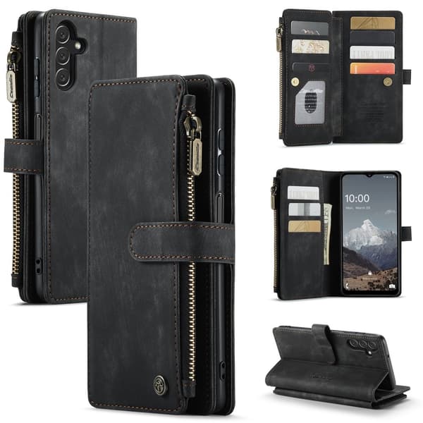 CASEME Samsung Galaxy A04s / A13 5G Fodral Multifunktionell Svart CASEME Samsung Galaxy A04s / A13 5G Fodral Multifunktionell Svart