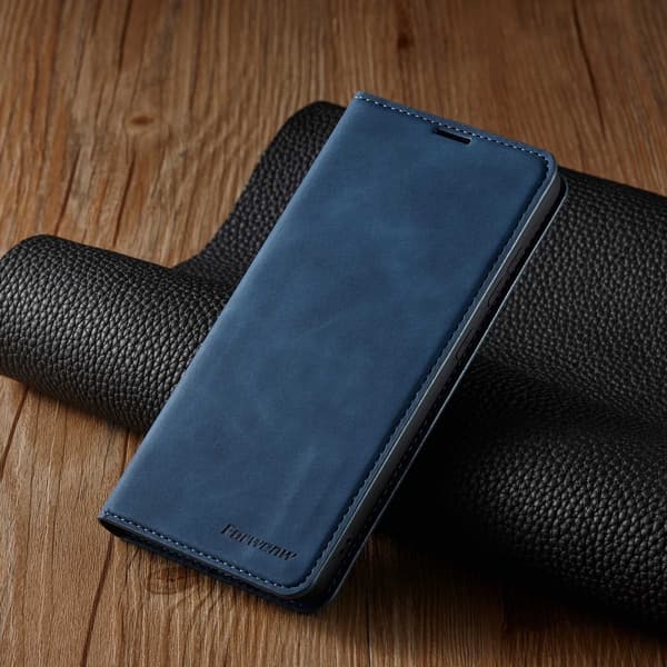 FORWENW Samsung Galaxy A23 5G Fodral Flip Läder Blå