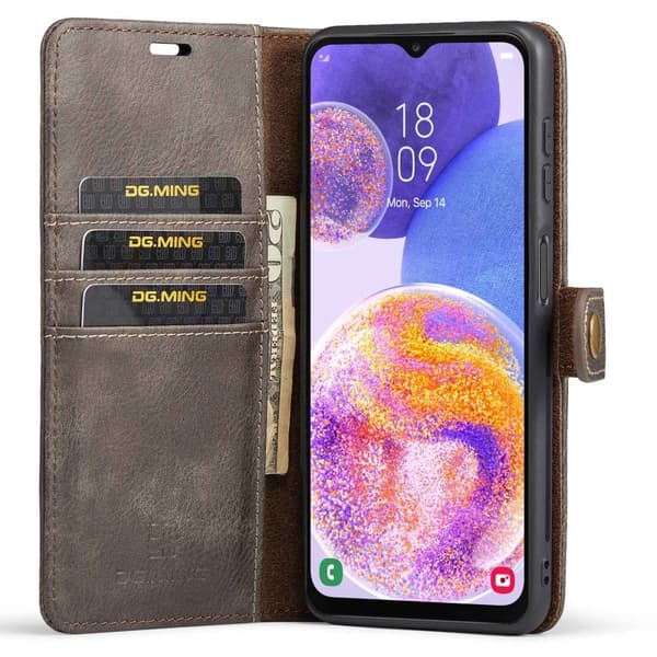 DG.MING Samsung Galaxy A23 5G 2in1 Magnet Fodral / Skal Grå