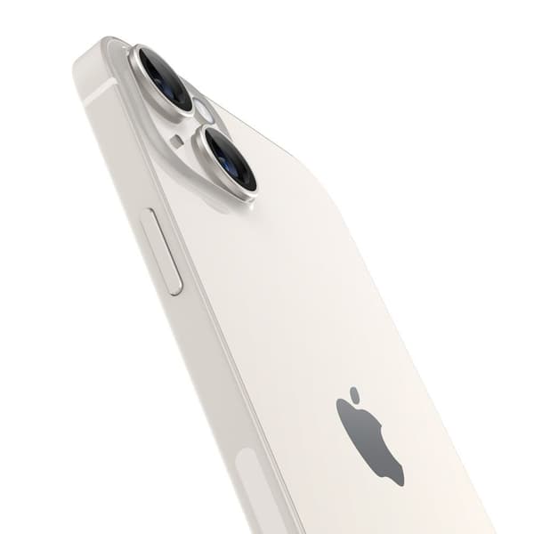Spigen iPhone 14 / 14 Plus 2-PACK Optik.tR "Ez Fit" Linsskydd Starlight