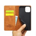 Miniatyrbild 6 av 6: LC.IMEEKE iPhone 14 Plus Fodral Flip Brun