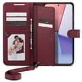 Miniatyrbild 2 av 6: Spigen Galaxy S23 Plus Fodral Wallet 'S' Plus Burgundy