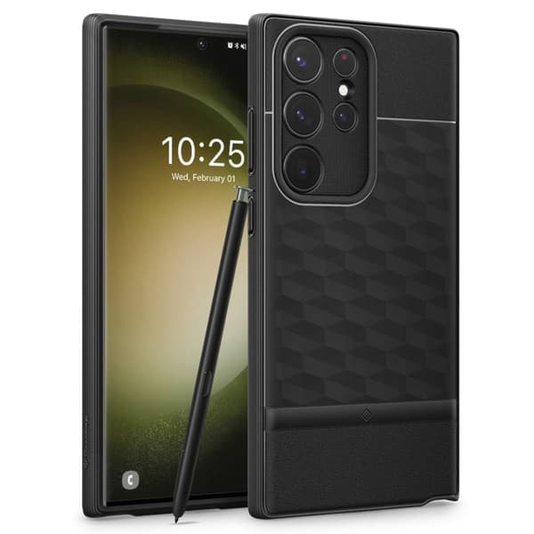 Spigen Caseology Galaxy S23 Ultra Skal Parallax Matt Svart