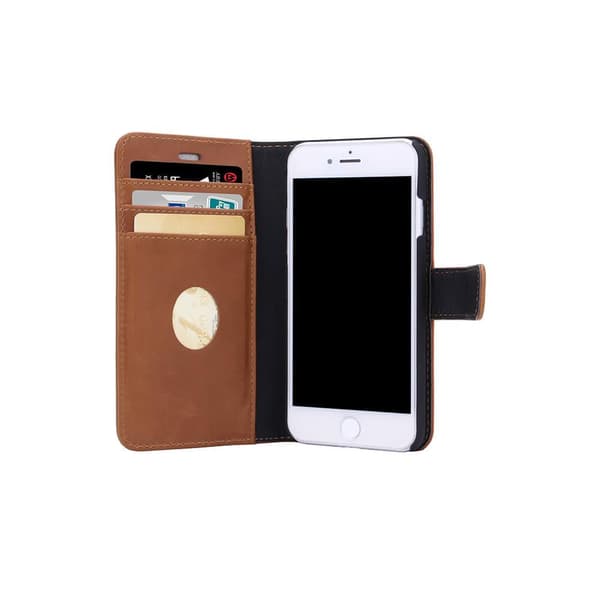 Radicover iPhone 7/8/SE Mobilfodral 2in1 Äkta Läder Brun