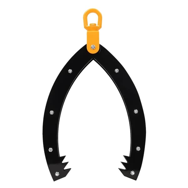Logglyfttång, 32-tums öppningsområde, hållbar design i kolstål,svart, 1500 Kg, 50.8-81.2mm