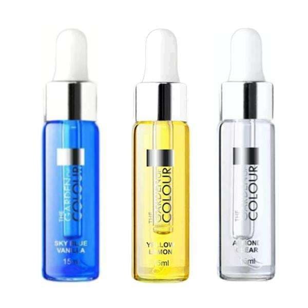 3-pack - Nagelbandsolja - Vanilj, Citron, Mandel - 15ml