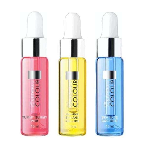3-pakning - Cuticle oil - Tyggegummi, Banan, Kokosnøtt - 15ml