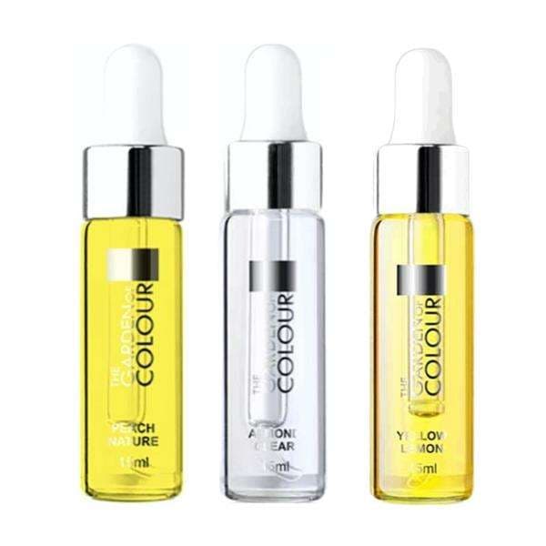 3-pack - Nagelbandsolja - Persika, Mandel, Citron - 15ml
