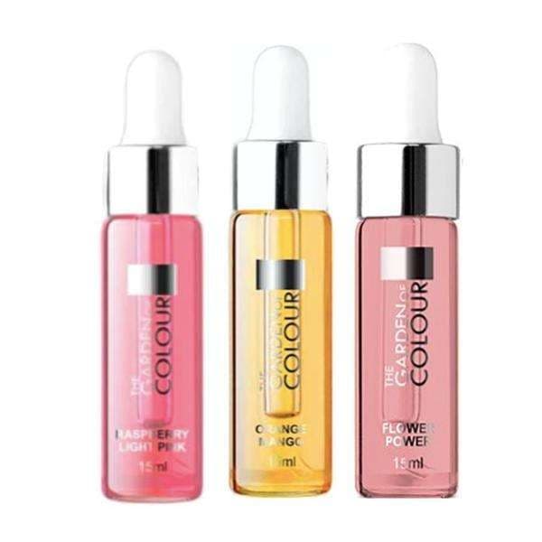 3-pack - Nagelbandsolja - Hallon, Mango, Blomma - 15ml
