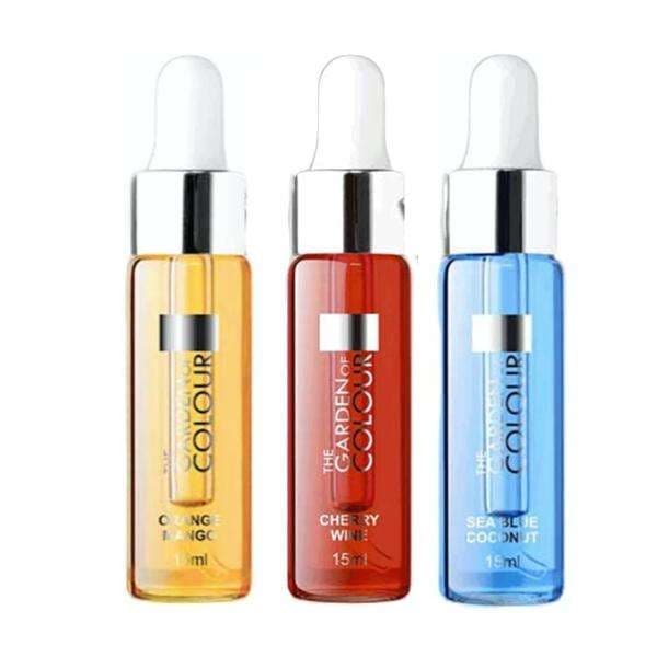 3-pakning - Cuticle Oil - Mango, Kokos, Kirsebær - 15ml