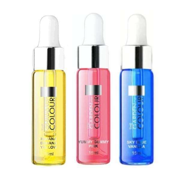 3-pakning - Cuticle oil - Banan, Vanilje, Tyggegummi - 15ml